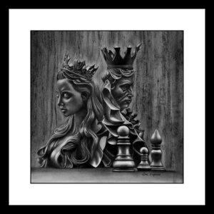 Le roi et la Reine 16 X 16 po