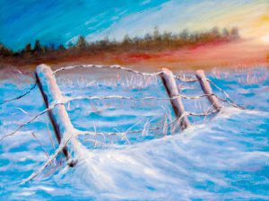 Hiver un matin en éveil – 16X12 po