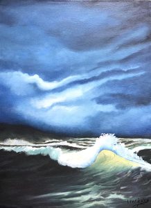 Lune de minuit – 12X16 po