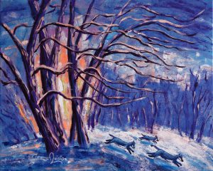 Le crépuscule – 20X16 po