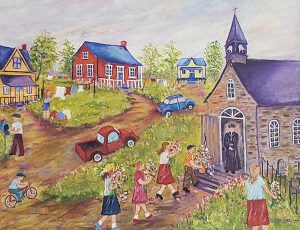 Des fleurs pour Marie -16×20 po