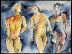 Bleu chatoyant – 10 x 15 po