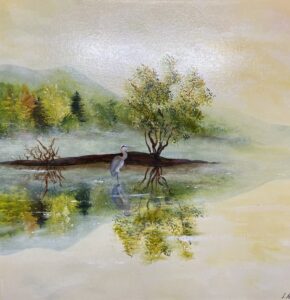 Calme matinal 20x20 po