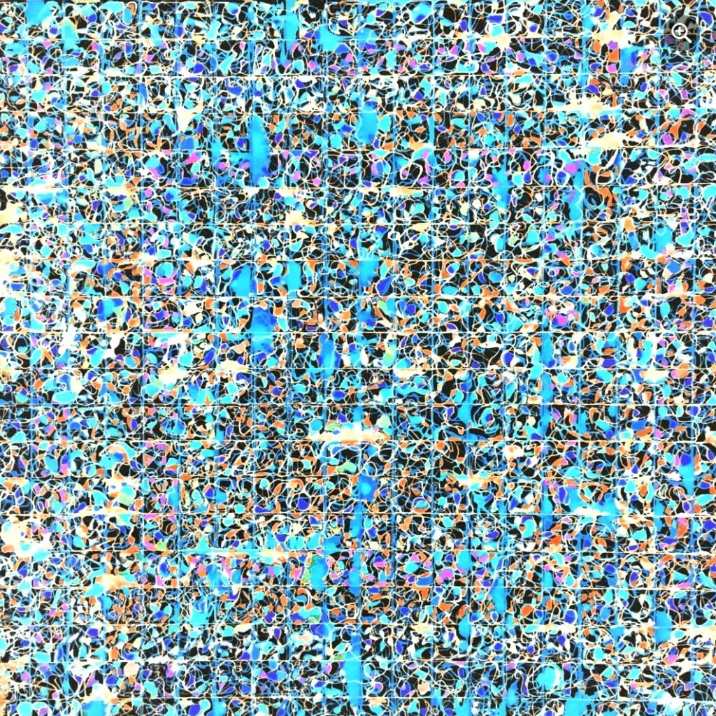 Dessin sur trame 1- 16 × 16 po