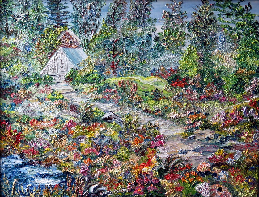 Fleurs en fête – 14 x 18 po