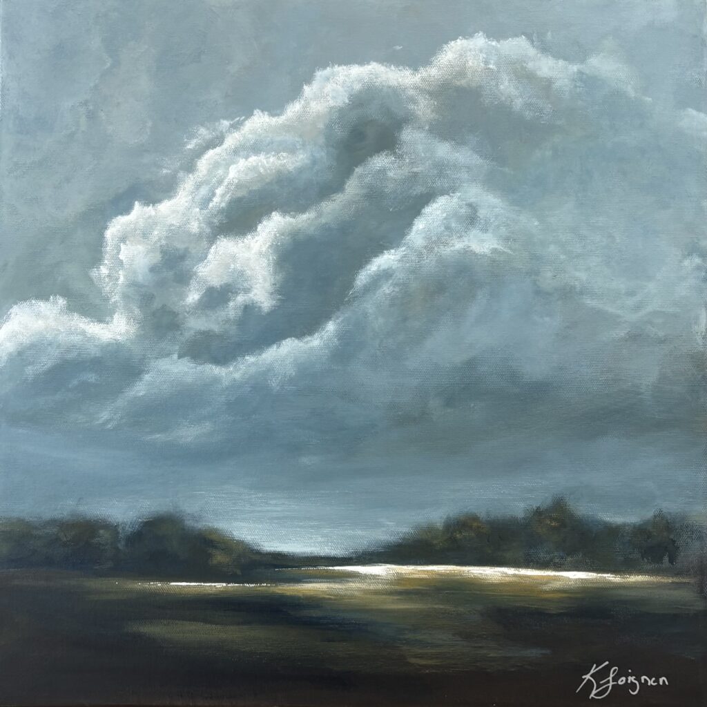Murmures du ciel – 16×16 po