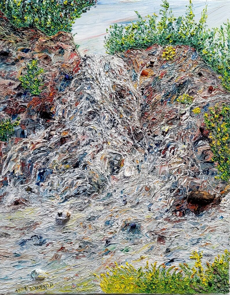 Visages de l’eau (l’eau défile au fil du temps) – 20 x 16 po