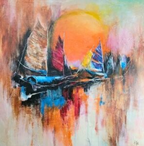 Voiles Orangees 30x30 po