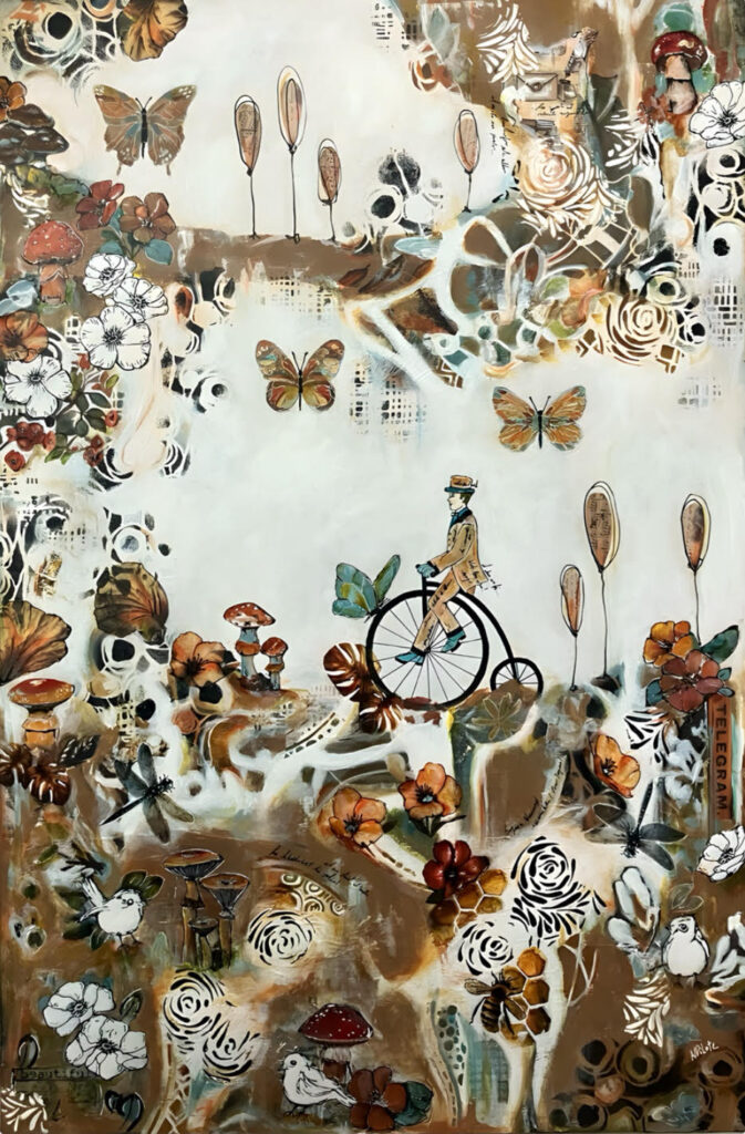 Mon papillon de compagnie – 24×36 po