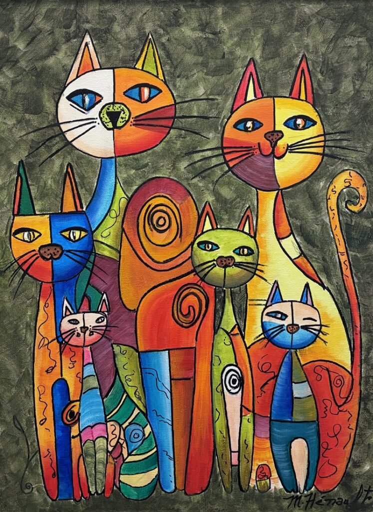 Portrait de famille 16×12 po Acrylique